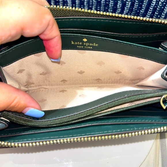 Kate Spade Bixby Place Neda Patent Leather Zip Around Wallet, Spruce Green - Picture 11 of 16